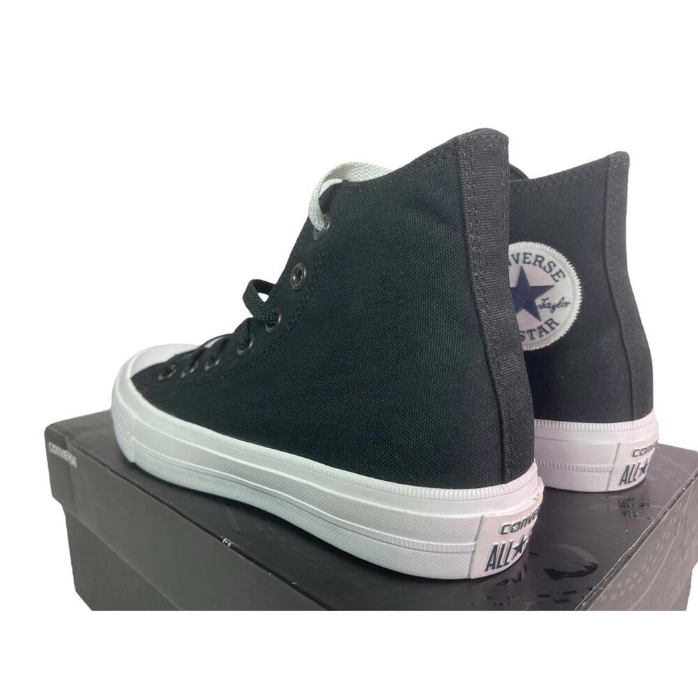 Size 6 Kids Converse Chuck 2 II Taylor All Star Black White Sneaker 250143C - Picture 4 of 6